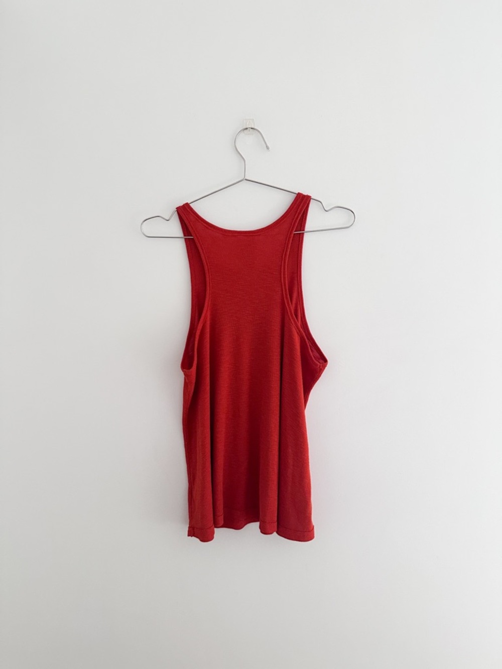 Red Ribbed Tank Top - Women - Picture 4 of 8